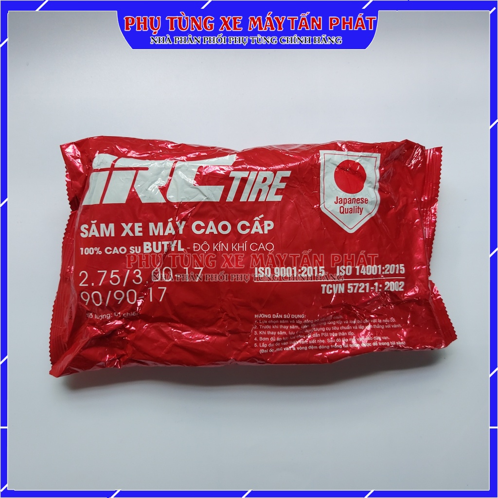 Ruột Săm Xe Máy Cao cấp IRC Nhật Bản 2.75/3.00-17 & 80/90-17 & 90/90-17 /2.75-17 Chính Hãng