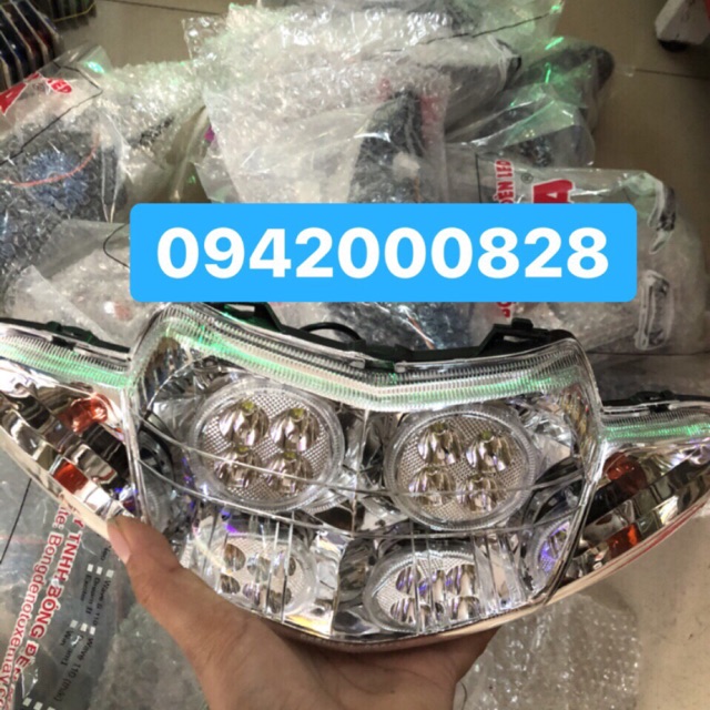 Pha đèn wave có led - choá đèn wave có led