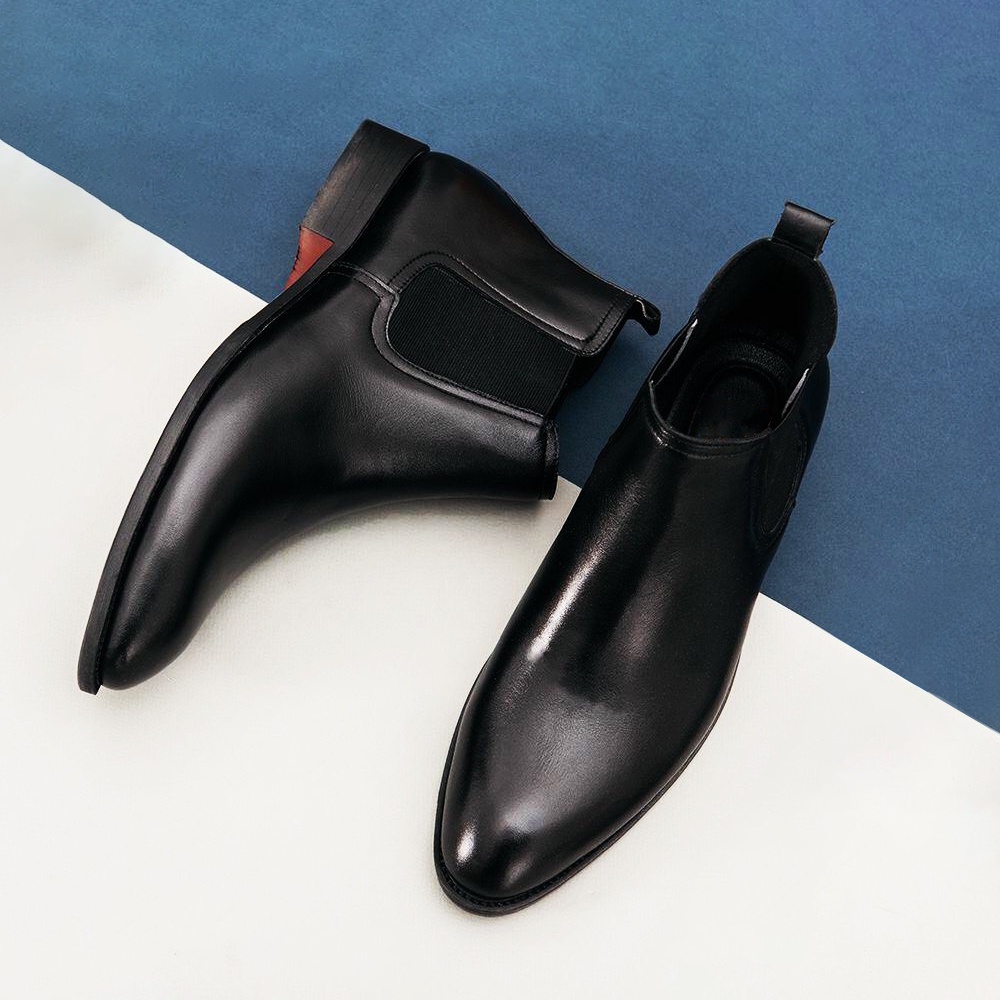 (Bốt Nam) Chealsea Boots nam thời trang phong cách thanh lịch trẻ trung chất liệu da bò cao cấp đế cao su | BigBuy360 - bigbuy360.vn