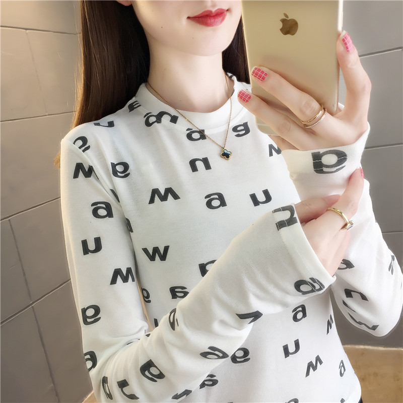2020 new autumn bottoming shirt women  clothes autumn and winter slim top long sleeve T-shirt | BigBuy360 - bigbuy360.vn