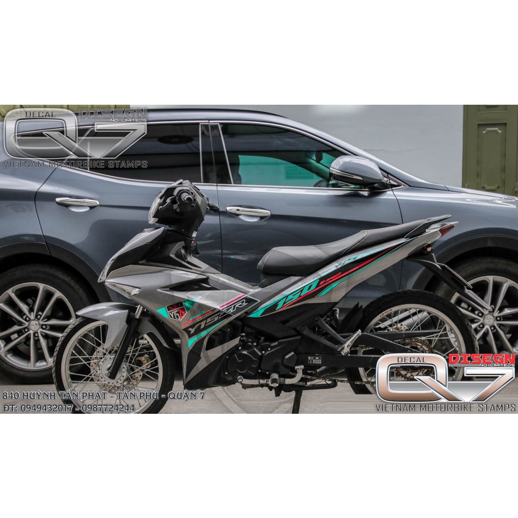 Tem Rời EXCITER 150 Y150ZR XÁM XANH ĐEN