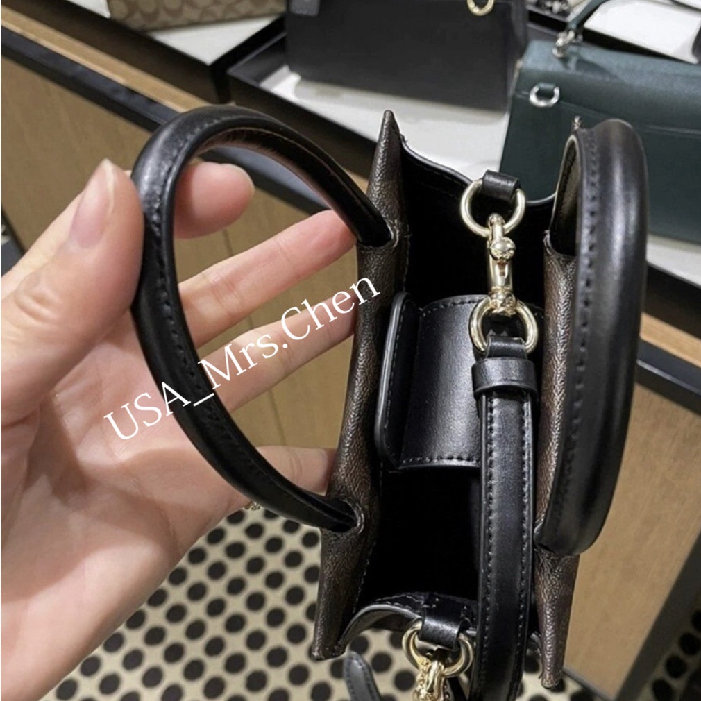 Giấy chứng nhận mua hàng chính hãng COACH CALLY messenger bag mini tote bag túi xách túi vuông nhỏ side balo