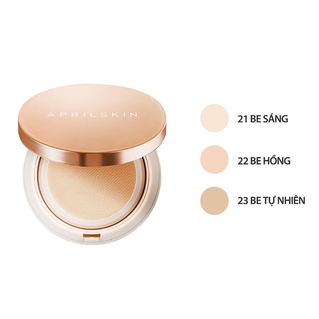 Phấn Nước Kiềm Dầu Lâu Trôi Aprilskin Fixing Foundation 3.0 [Kèm lõi thay thế] 15g