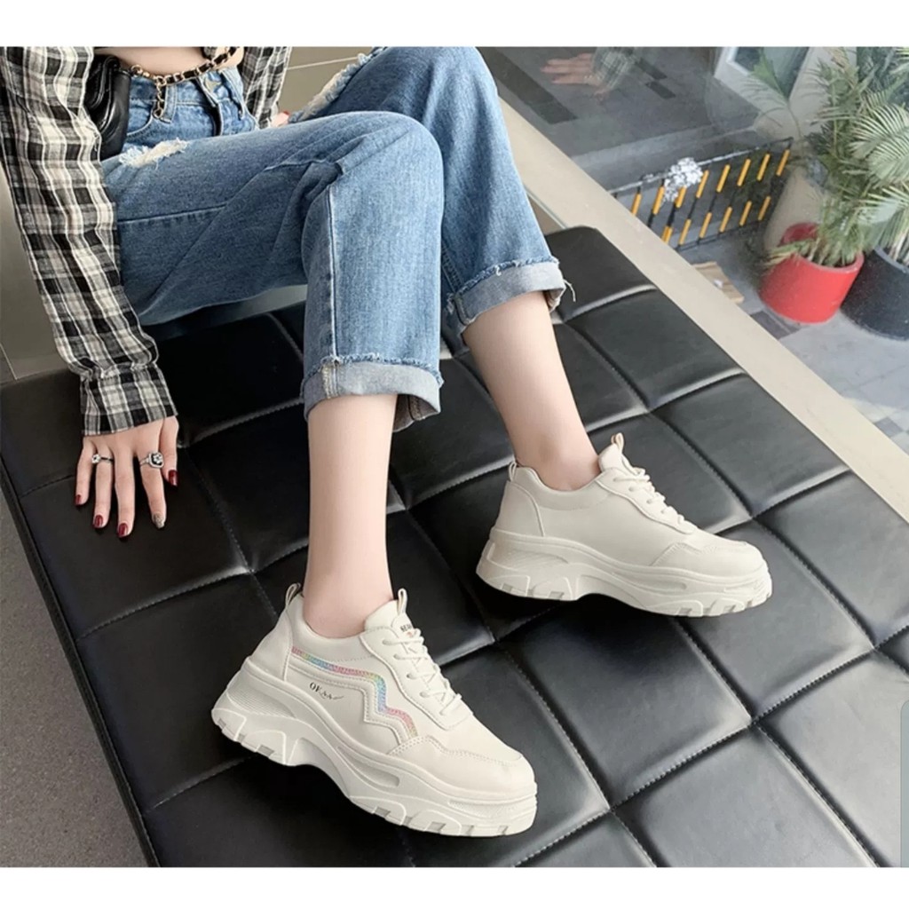 (XẢ KHO) Giầy thể thao nữ,đế độn 5p, kiểu dáng trẻ trung, Hàng bao đẹp, đổi, trả miễn ship nếu không ưng | BigBuy360 - bigbuy360.vn