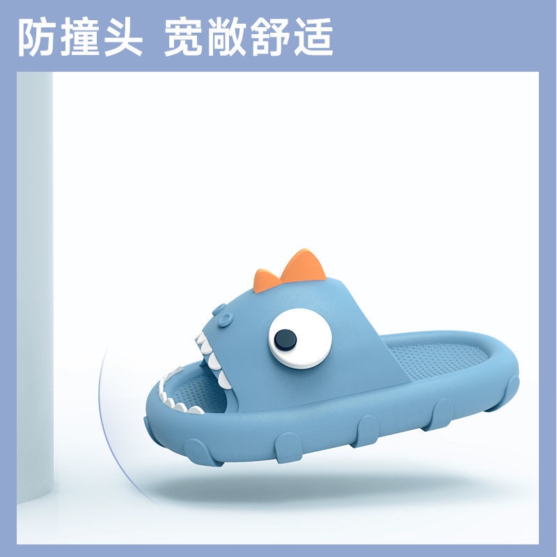 Dép Đi Trong Nhà Đế Mềm Chống Trượt Hình Khủng Long Dễ Thương Thời Trang Mùa Hè Cho Bé Trai Và Gái