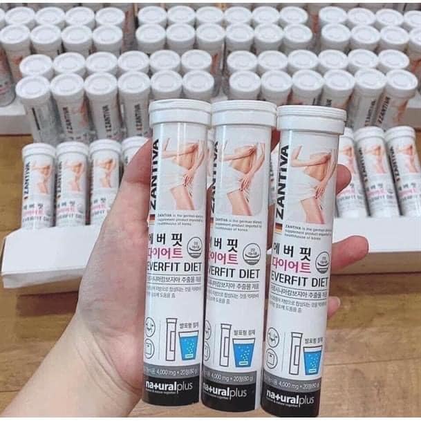 Viên Sủi Hỗ Trợ Giảm Cân ZANTIVA Lọ 20 Viên