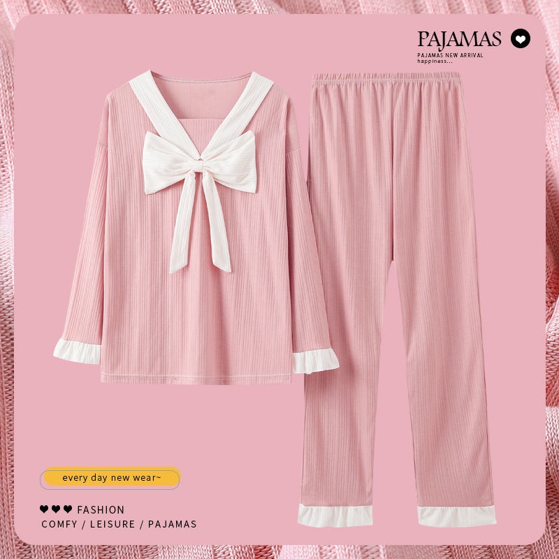 Bộ Đồ Ngủ Pijama lzama > INg Dài Tay Phong Cách Công Chúa Tươi Mới Ngọt Ngào Phong Cách Hàn Quốc Cho Nữ Sinh Mặc Ở Nhà