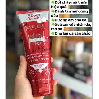Kem tan mỡ eveline slim extreme 3D (màu đỏ) MP01 | BigBuy360 - bigbuy360.vn