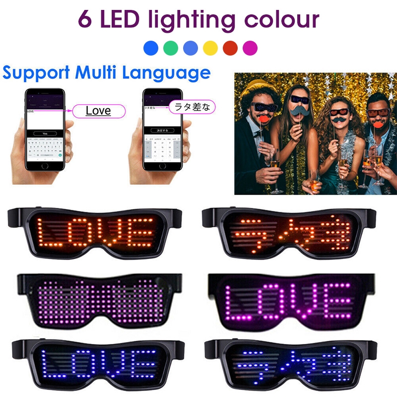 Mắt kính ma thuật có đèn LED sạc USB độc đáo