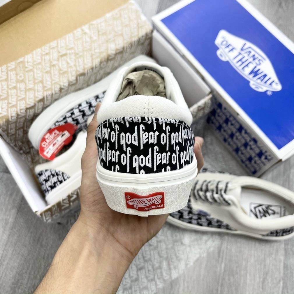 Giày Thể Thao Van's FOG, Sneaker Nam Nữ Vans Fear of God Buộc Dây Cao Cấp