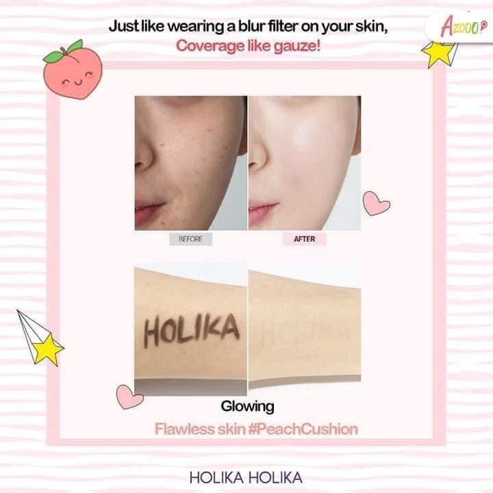 Phấn nước Holika Holika Holi Pop Blur Lasting Cushion SPF50+ PA+++ | BigBuy360 - bigbuy360.vn