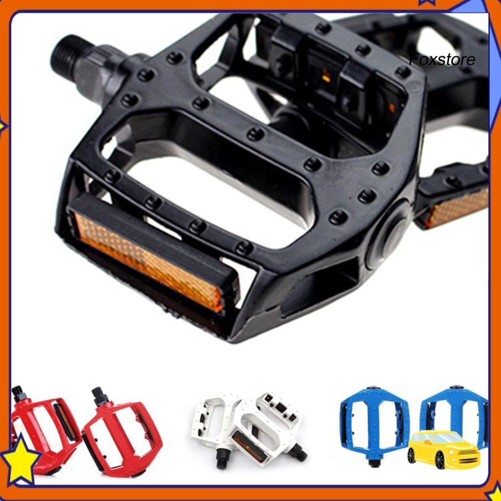 1 Cặp Pê Đan Xe Đạp Bằng Hợp Kim Nhôm Chống Trượt Có Dải Phản Quang fs-47