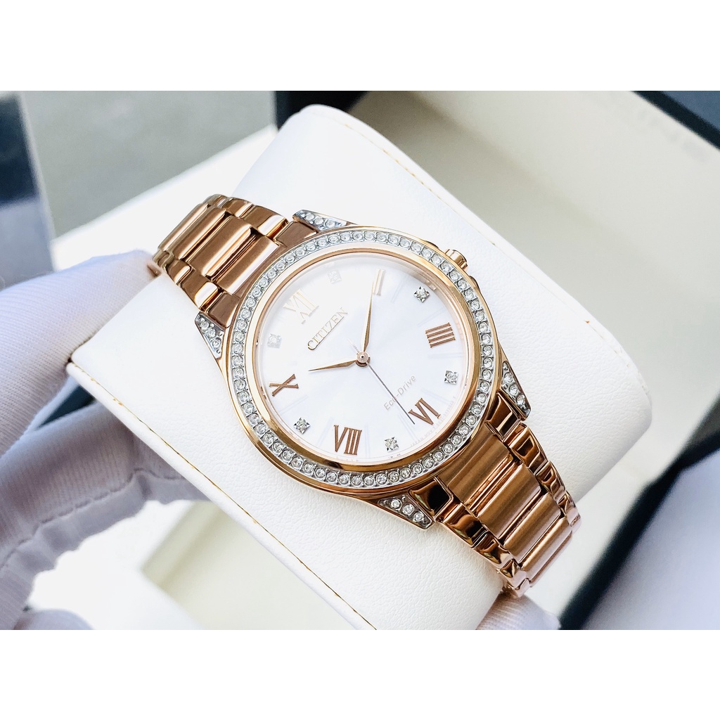 Đồng hồ nữ Citizen EM0233-51A - máy Quartz Pin Eco drive
