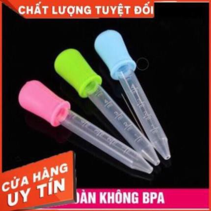 Ống Bón Sữa, Thuốc Cho Bé Không Chịu Bú Bình 5ml bằng nhựa dẻo tinh chất an toàn tuyệt đối -Gold Baby SQ