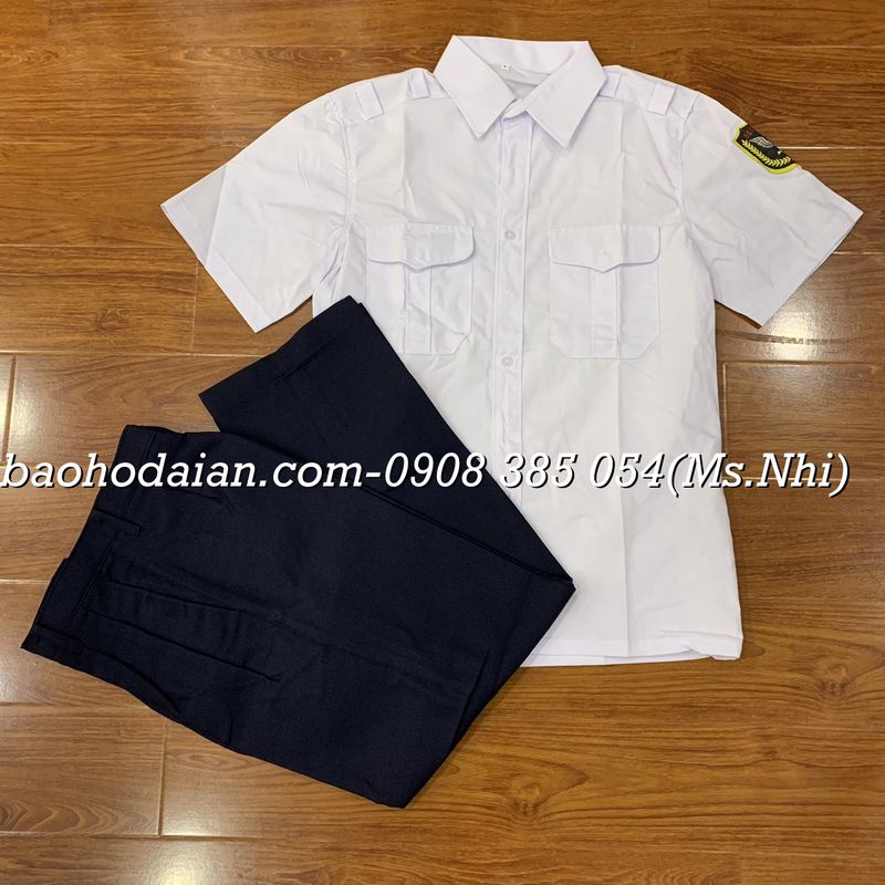 (Combo 2 món) Quần Áo bảo vệ màu trắng vải si dày dặn- Hình thật