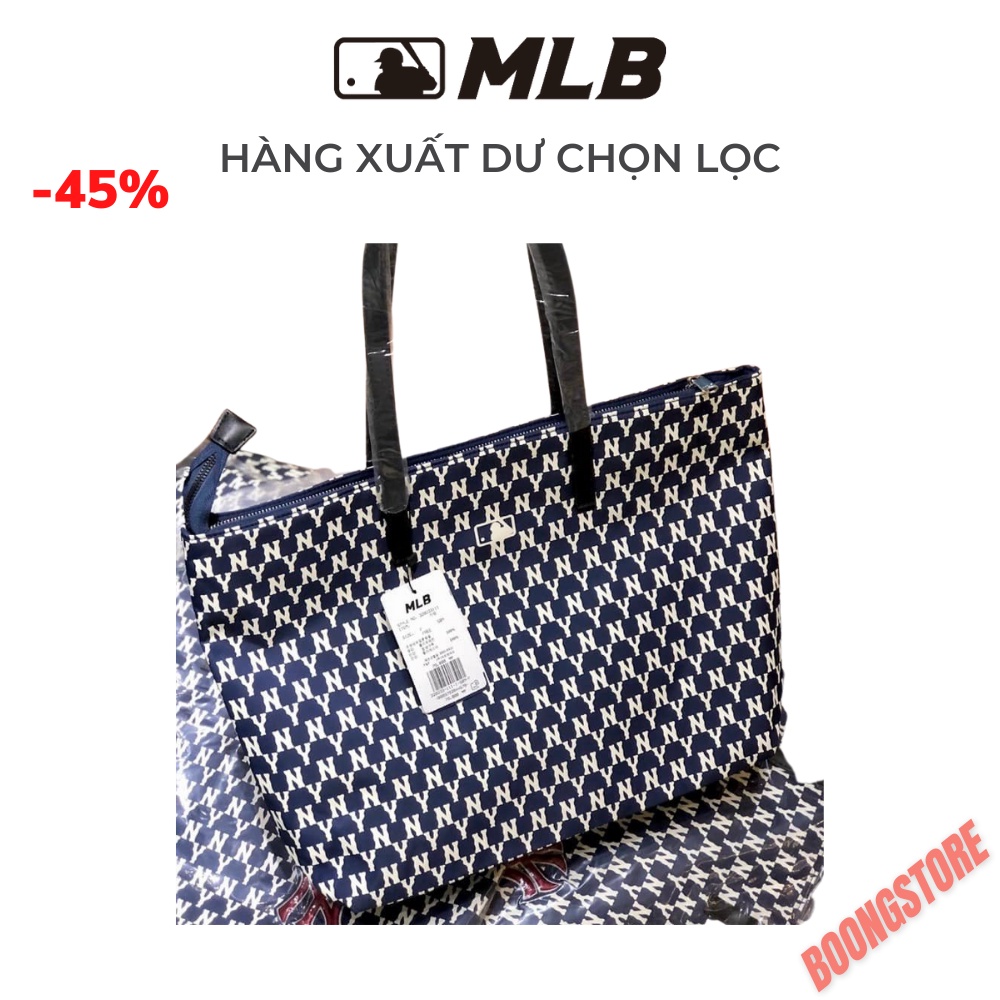 Túi Tote in họa tiết  MLB New York  Yankees Large Big Tote Bag full Tem Tag Authentic