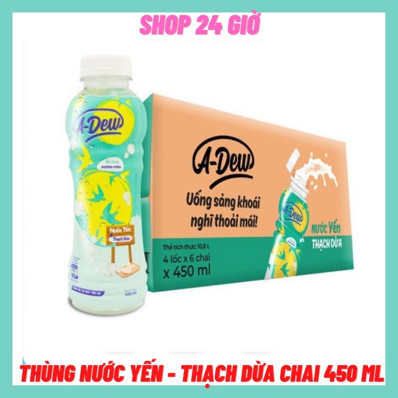 Nước Yến - Thạch Dừa A-DEW 1 Lốc 6 Chai
