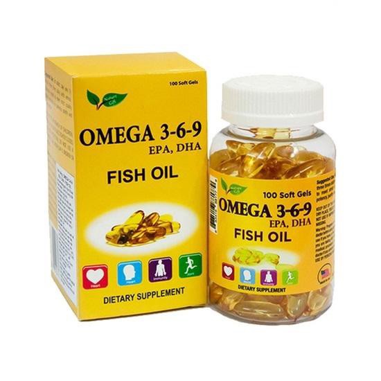 Viên Uống Dầu Cá Omega 369 của Mỹ, Tốt Cho Tim Mạch, Bổ Mắt và Não - Nature Gift USA