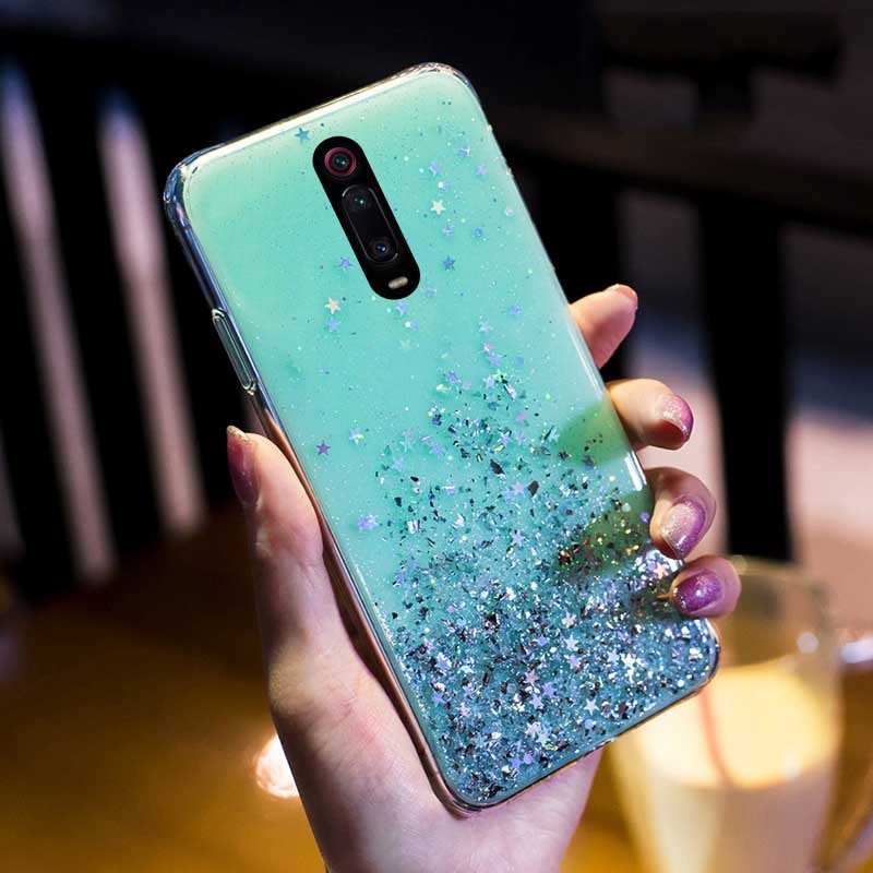 Ốp điện thoại lấp lánh cho Xiaomi Mi Redmi K20 K20Pro K30Pro K30Pro K40 K40Pro Note 8 8Pro 9S 9Pro 10S 10Pro 10Pro