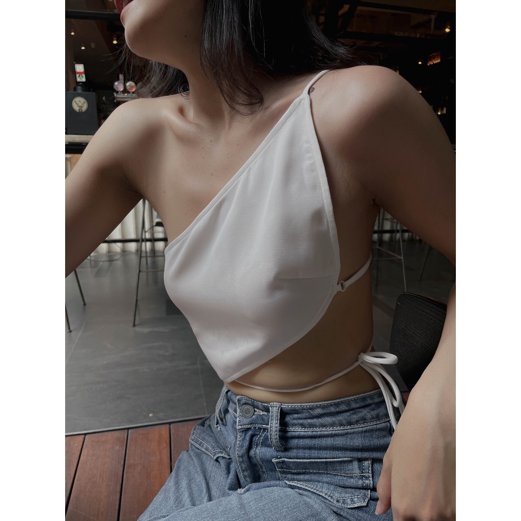 Áo dây trắng croptop hở lưng sexy Lix Top - Áo dây trắng croptop