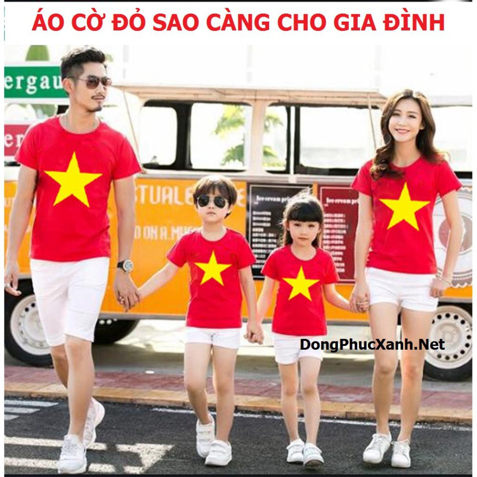 [G03]  Áo Cờ Đỏ Sao Vàng Trẻ Em - Chất ĐẸP - Áo cờ đỏ sao vàng cho Bé S019