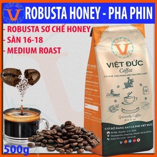 1kg Cà phê robusta honey, cà phê nguyên chất, pha phin, rang mộc, vị đắng đầm hậu vị ngọt, thương hiệu