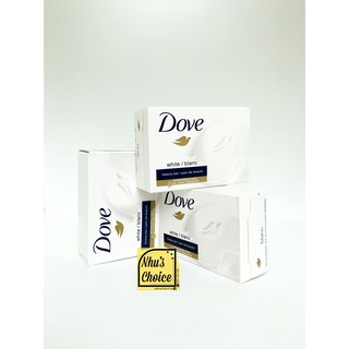 [Hàng Mỹ Nhu's Choice] 2 cục Xà bông tắm Dove Beauty Bar White/ Blanc