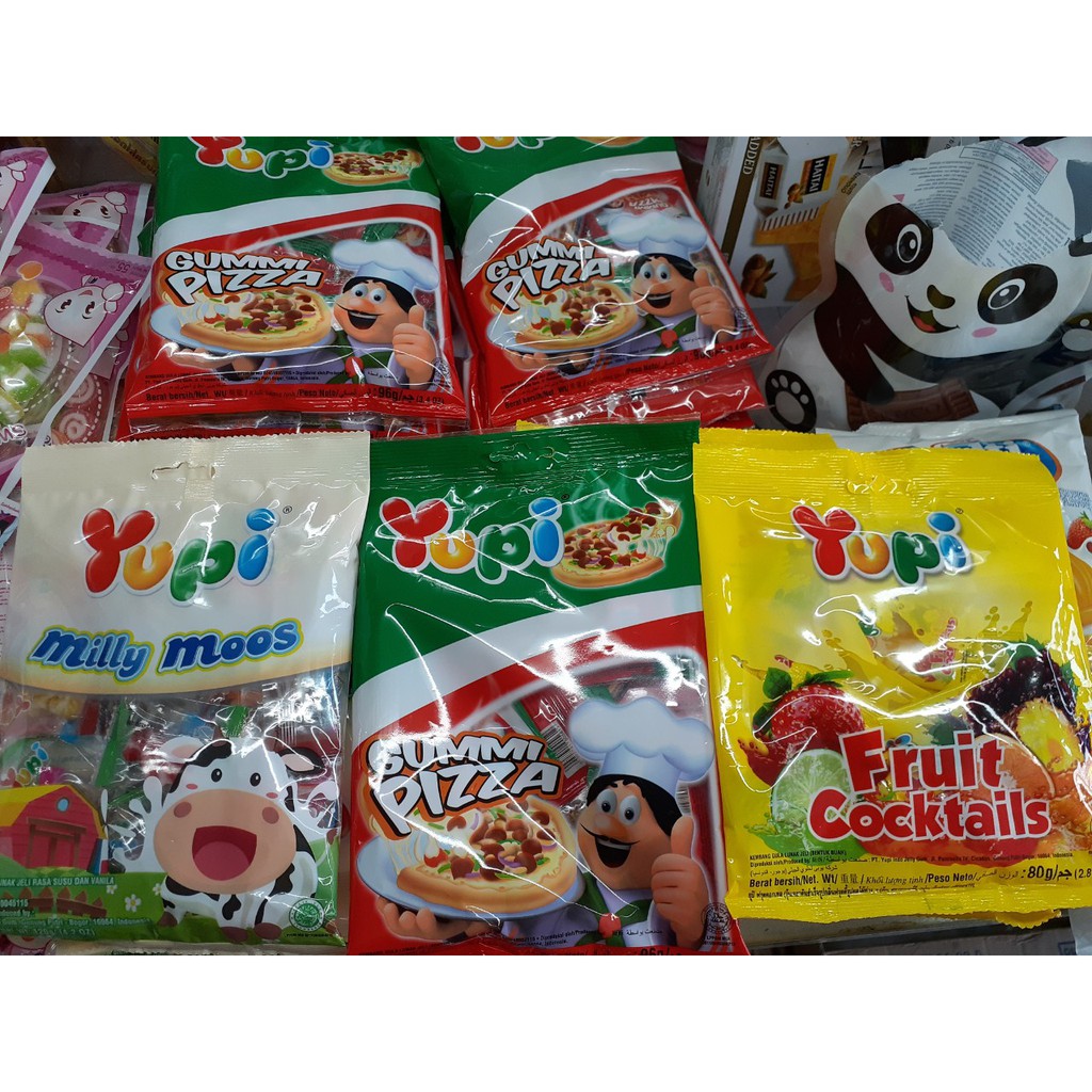 Kẹo dẻo Yupi Pizza gói 96gam