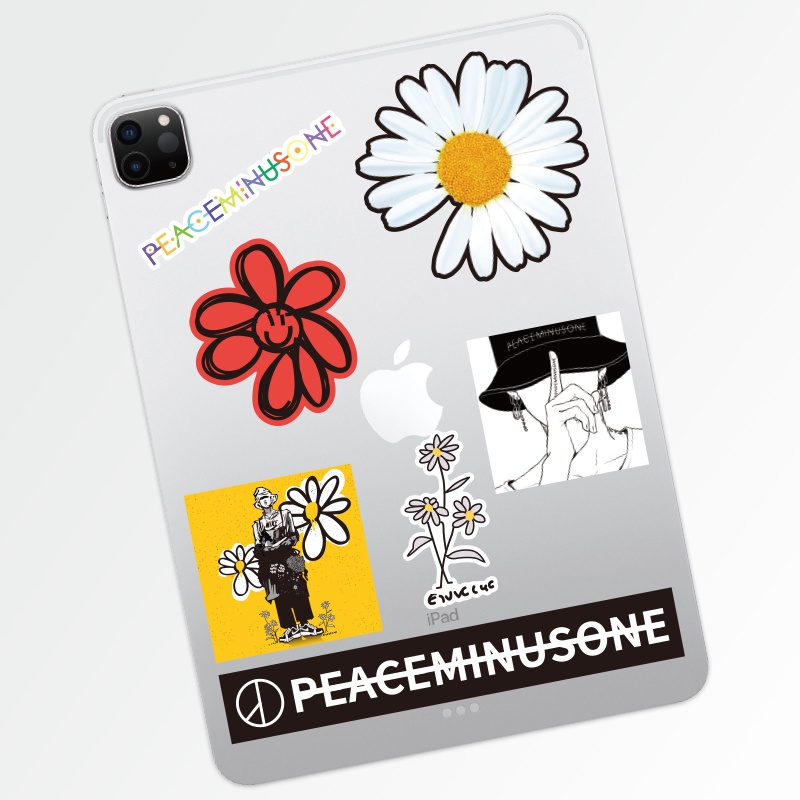 Bộ 54 Miếng Dán Chống Thấm Nước Hình Hoa Cúc GD Trang Trí Điện Thoại / Máy Tính Bảng / Vali