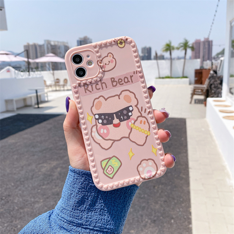 Ốp điện thoại mềm hình thỏ gấu cho iPhone 13 Pro Max 12mini 11/12 Pro Max 7Plus 8plus xr xs xsmax 6 Plus | BigBuy360 - bigbuy360.vn