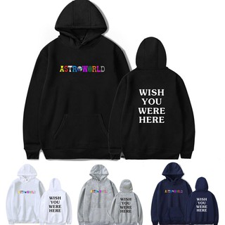 Astroworld Áo Hoodie tay dài thời trang dành cho nam và nữ