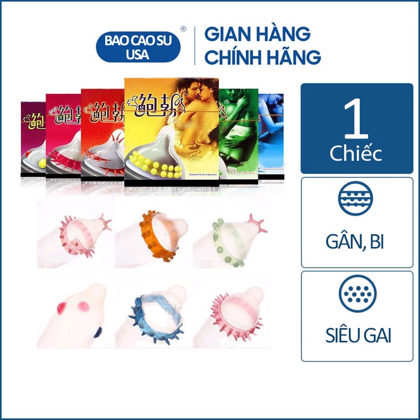 Bao cao su gai cao cấp Aiaisi - Hộp 1 cái