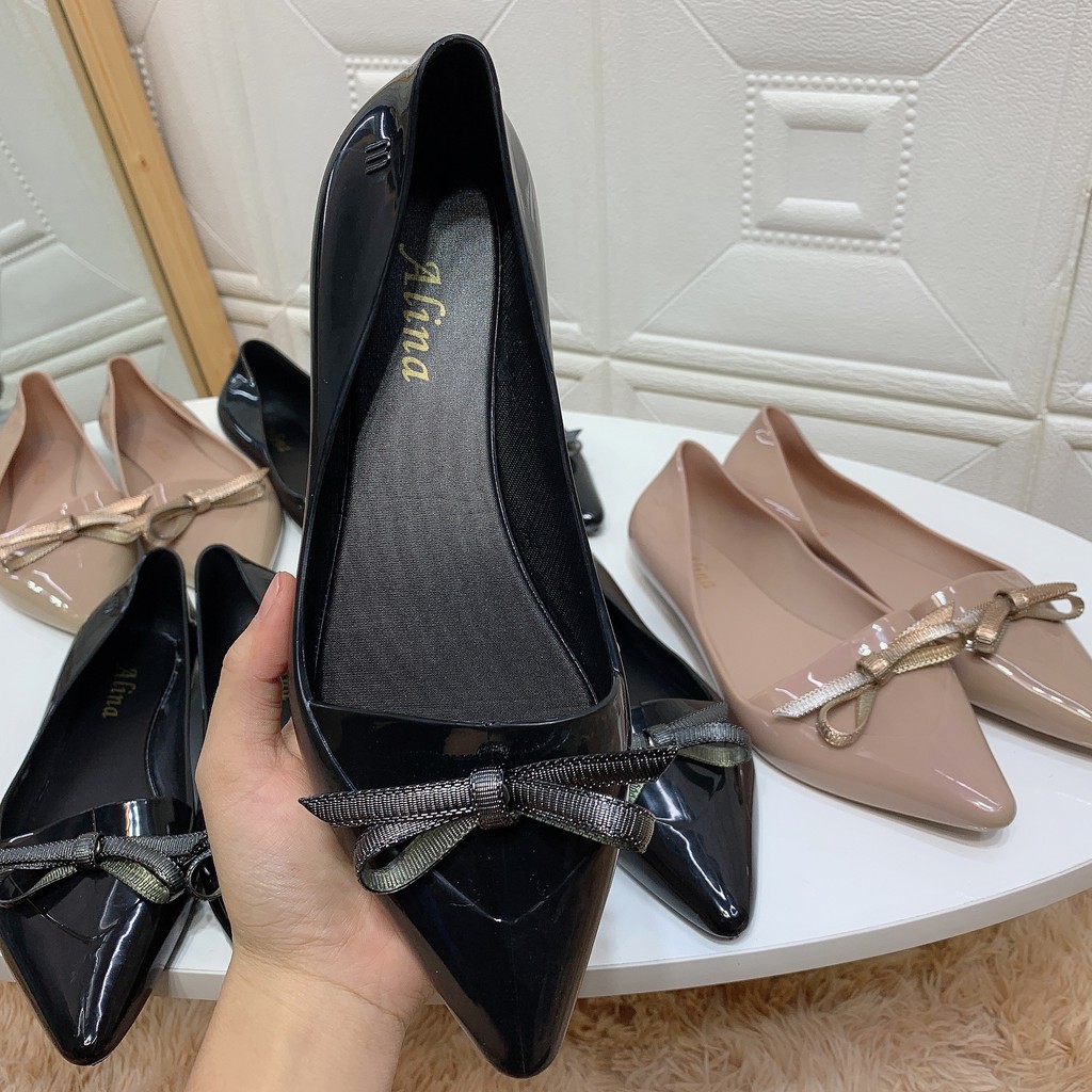 Giày thanh lý ( Lỗi) , giày búp bê có nơ Alina giầy thể thao nữ 2N04