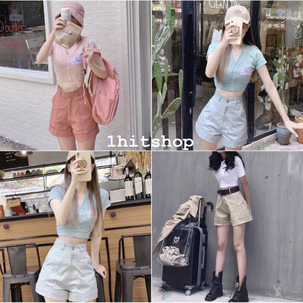 Quần SHORT BAE BANDAR KAKI TRƠN 3 Màu Ulzzang Nữ 1hitshop