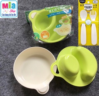 Set khay bát thìa ăn dặm cho bé