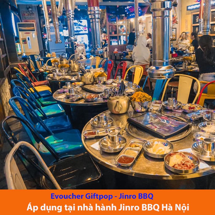 Hà Nội [Evoucher] Phiếu quà tặng dùng Buffet bữa trưa cuối tuần và bữa tối tại NH Jinro BBQ (1 người) trị giá 328.900VNĐ