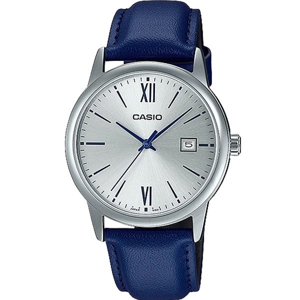Đồng Hồ Casio Nam Chính Hãng, Đồng Hồ Casio MTPV002 Dây Thép Mặt Trắng Số La Mã Fullbox.