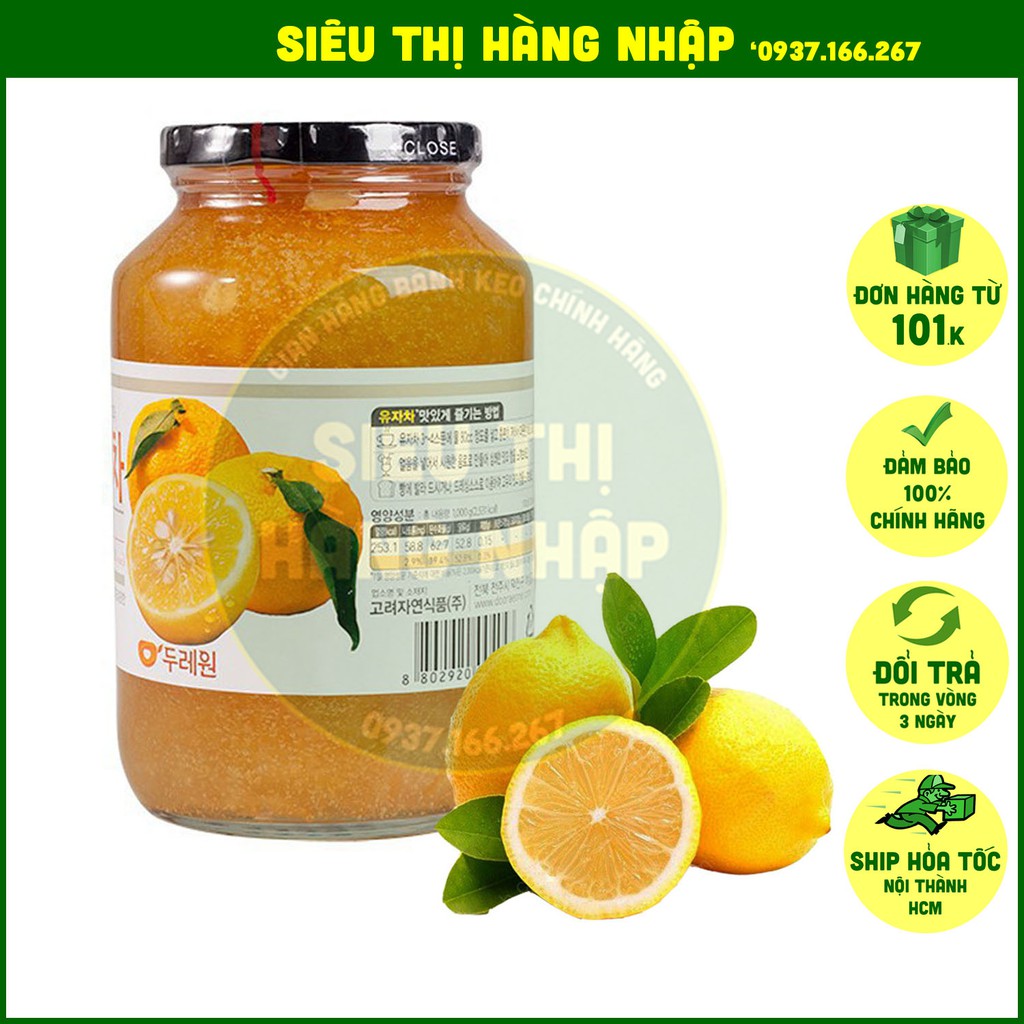 Mật ong chanh vàng Hàn Quốc hũ 1Kg