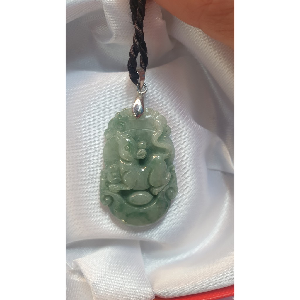 Mặt dây chuyền 12 con giáp đá ngọc