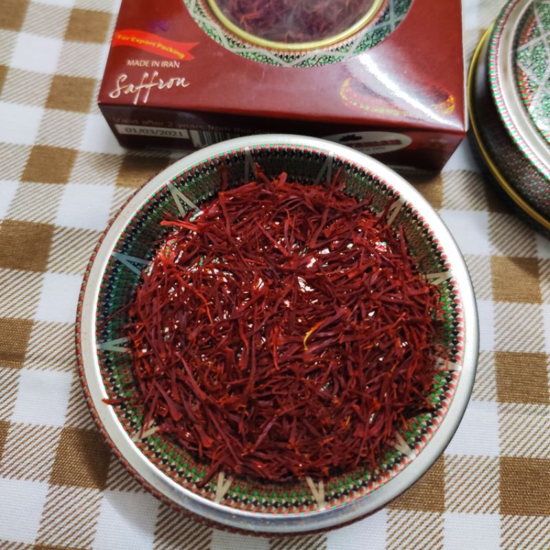 ❤SIÊU SALE❤Hộp 1gr Saffron Nhụy Hoa Nghệ Tây Iran Loại 1 Negin thương hiệu Bahraman hộp thiếc | BigBuy360 - bigbuy360.vn