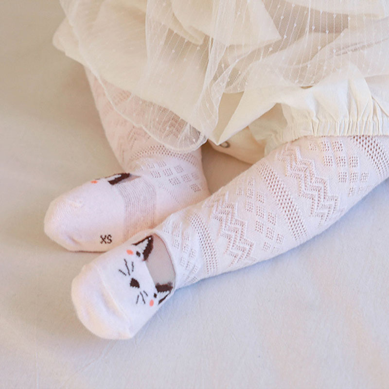 Quần Tất Lưới Cotton Thoáng Khí Cho Bé Gái