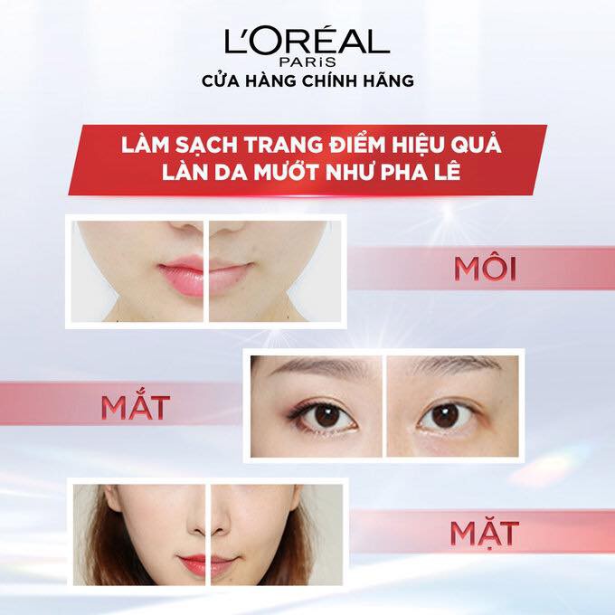 Nước Tẩy Trang L'Oreal Revitalift Crystal Purifying Dành Cho Da Dầu