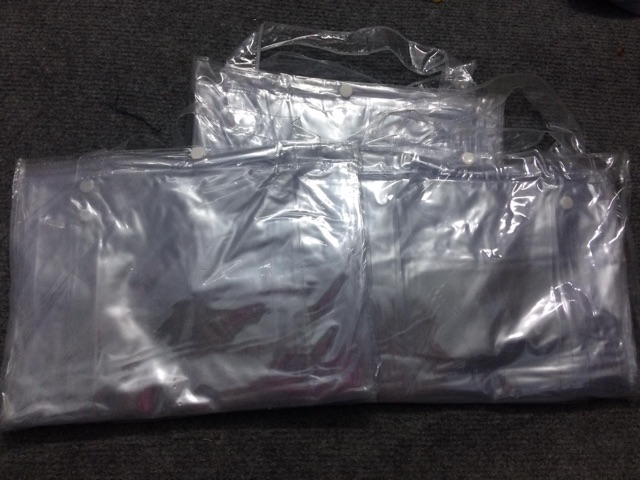 Áo mưa cánh dơi trắng trong