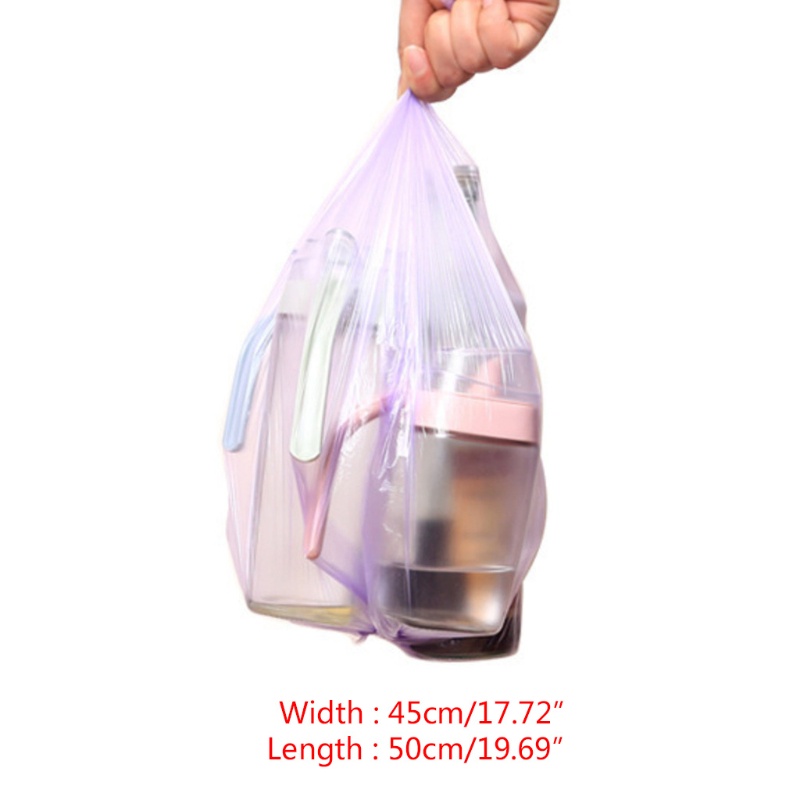 Set 5 cuộn túi nylon đựng rác 6 màu tùy chọn dùng một lần đa năng