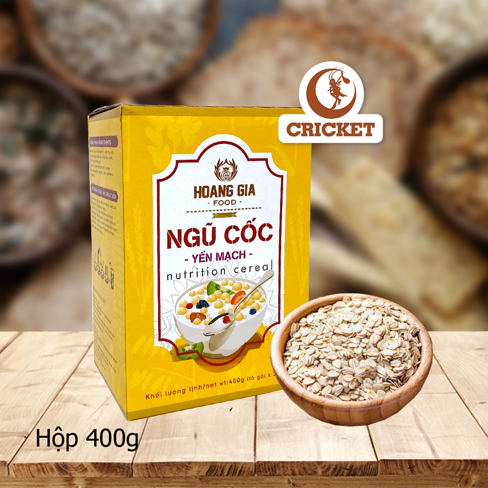 Ngũ Cốc Yến Mạch Hoàng Gia Thơm Ngon Hàng Chính Hãng 100% - Hộp 400g (16 gói x 25g)