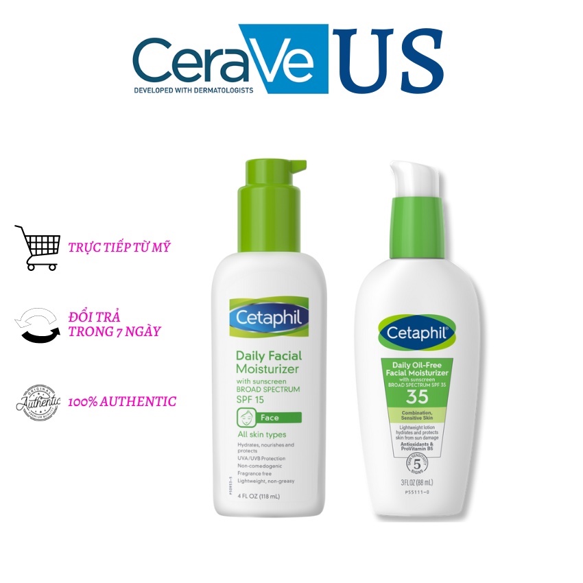 Kem dưỡng ẩm chống nắng Cetaphil Daily Facial Moisturizer spf15