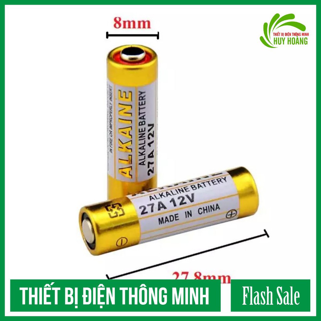 2 viên Pin 12V/27A Alkaline