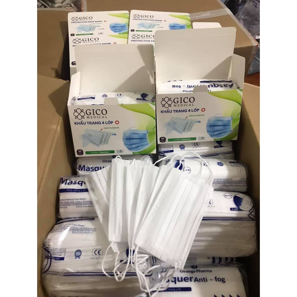 Khẩu Trang Y Tế 4 Lớp( Hộp 50 Chiếc) | BigBuy360 - bigbuy360.vn