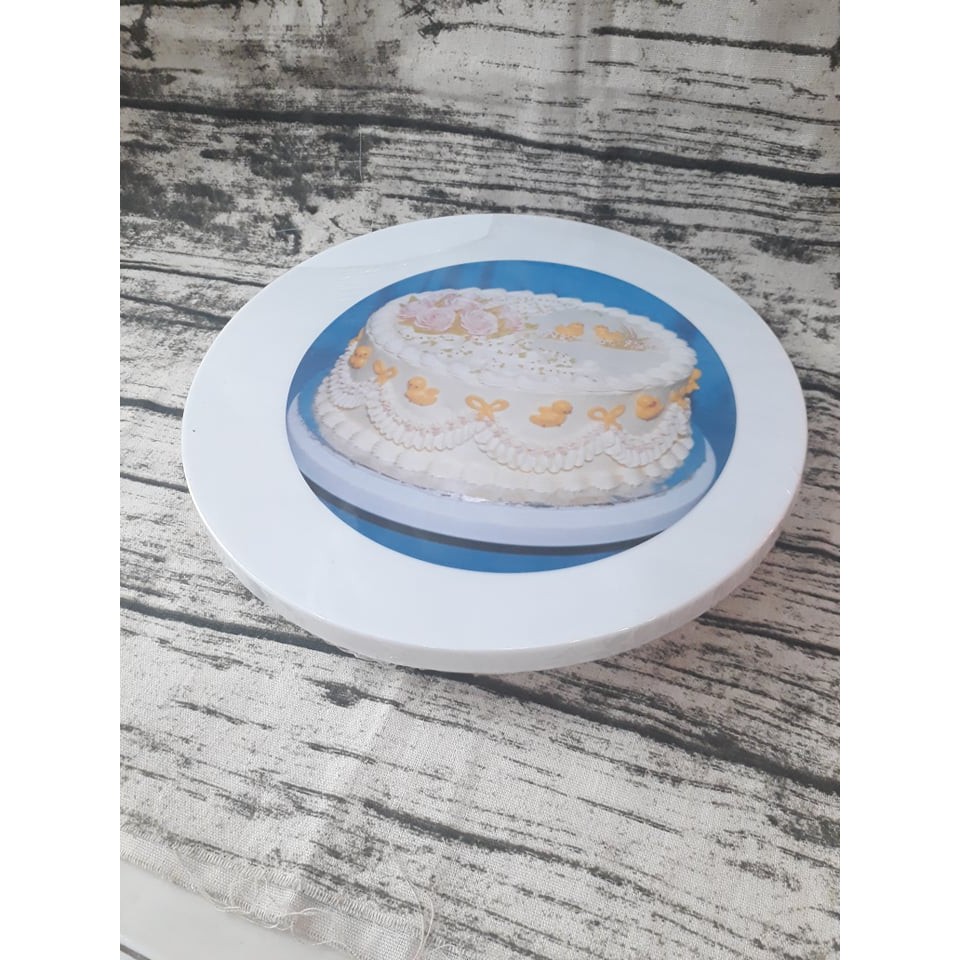 Bàn xoay nhựa làm bánh kem ⚡ CAO CẤP ⚡ bàn xoay giúp việc chà láng hay trang trí bánh kem trở nên dễ dàng