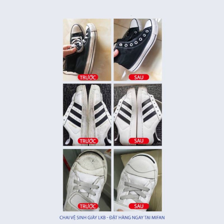 Chai Xịt Bọt Vệ Sinh Sạch Giày Sneaker Không Cần Giặt, Kèm Bàn Chải Và Khăn Lau DANA